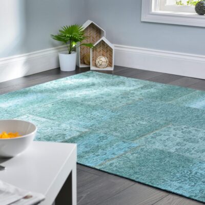 Patchwork Chenille Teal