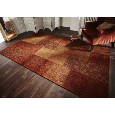 Patchwork Chenille Terracotta