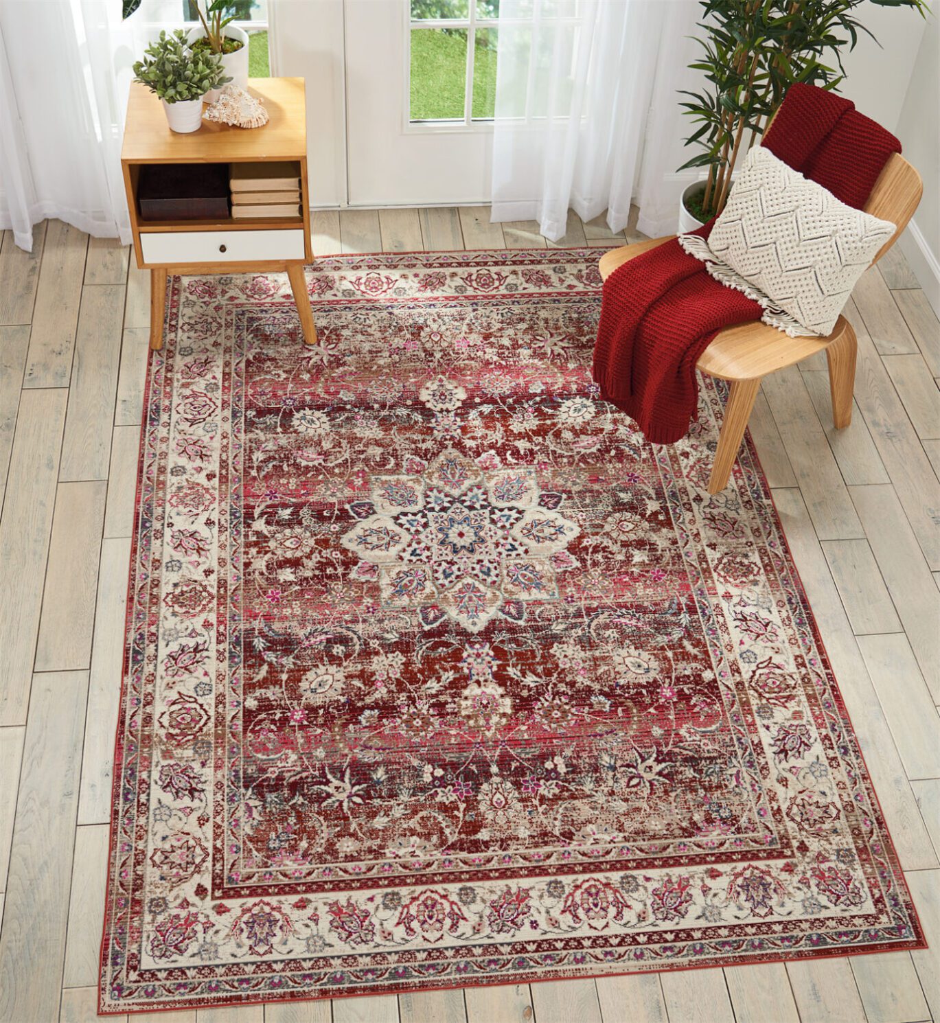 Vintage Kashan Red