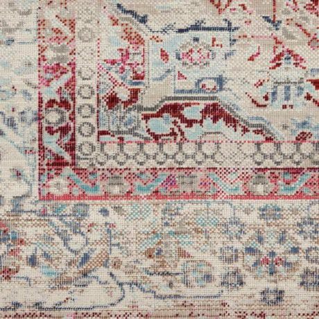 Vintage Kashan Red Ivory 7 - Image 6