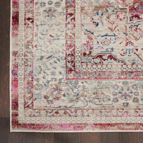 Vintage Kashan Red Ivory 7 - Image 5
