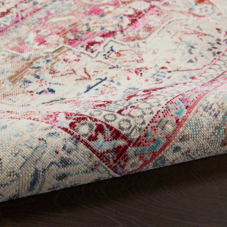 Vintage Kashan Red Ivory 7 - Image 3