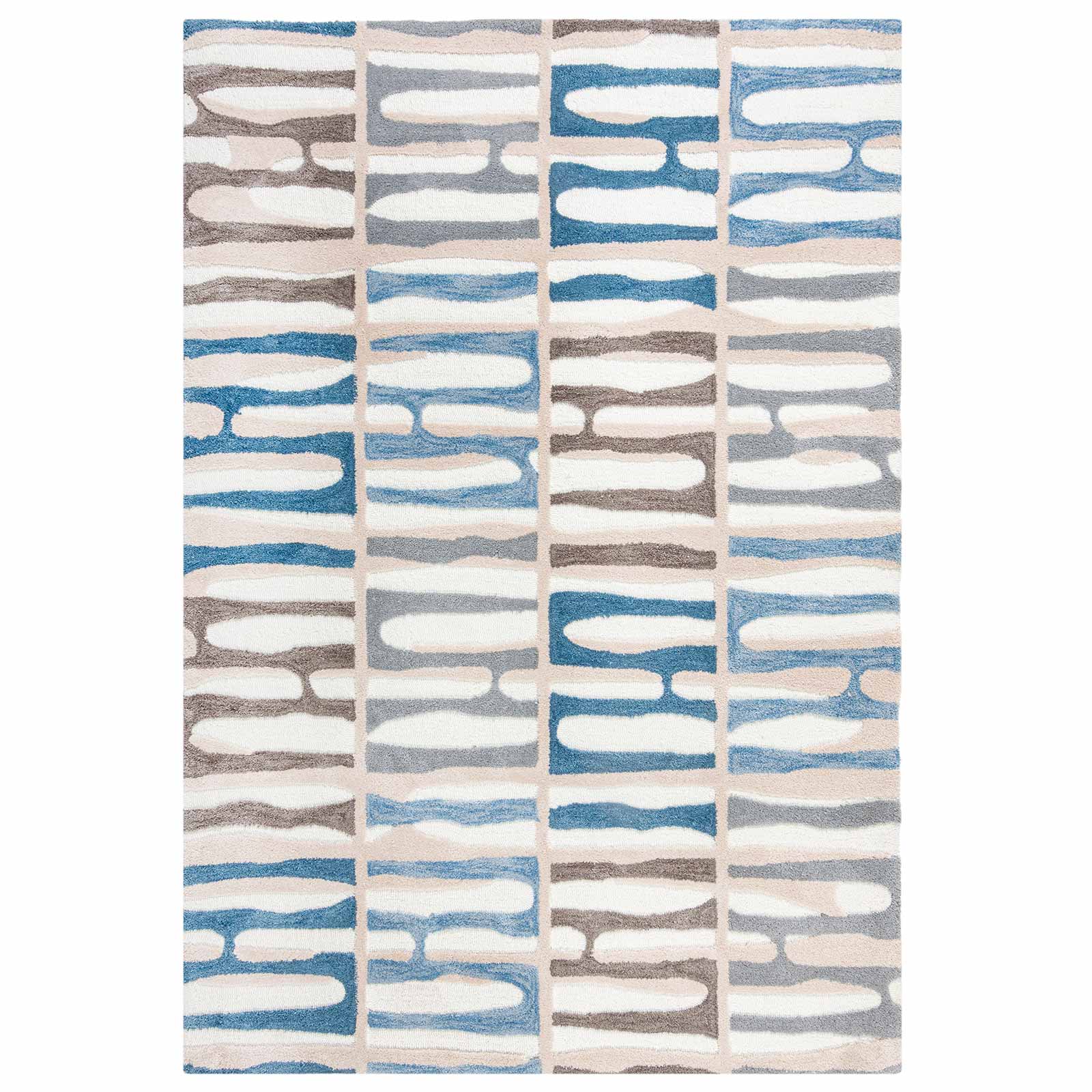 Zest Abstract Stripe Blue - Image 5