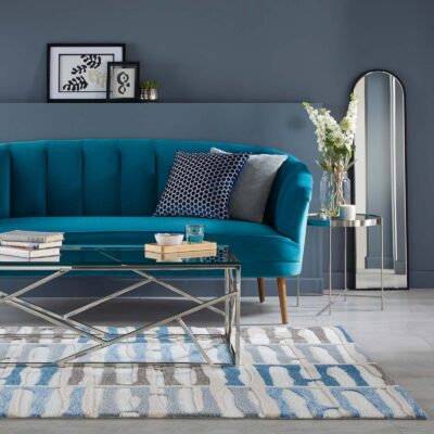 Zest Abstract Stripe Blue