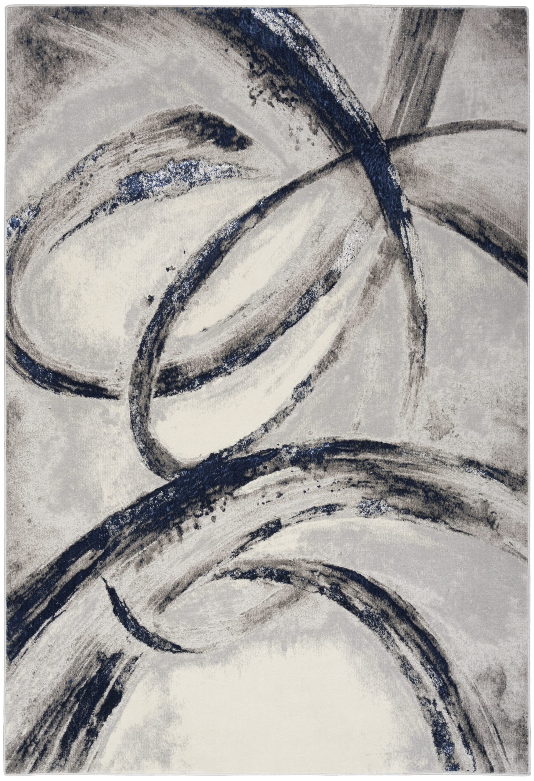 Brush Strokes 02 Grey Navy - Image 6