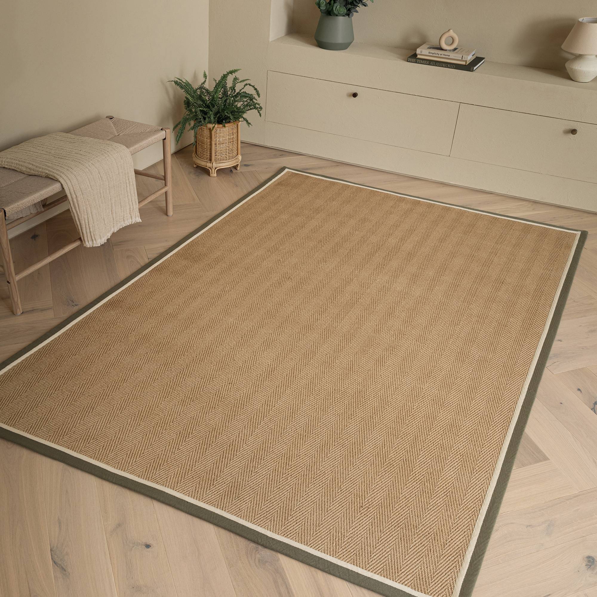 Border Herringbone Khaki - Image 2